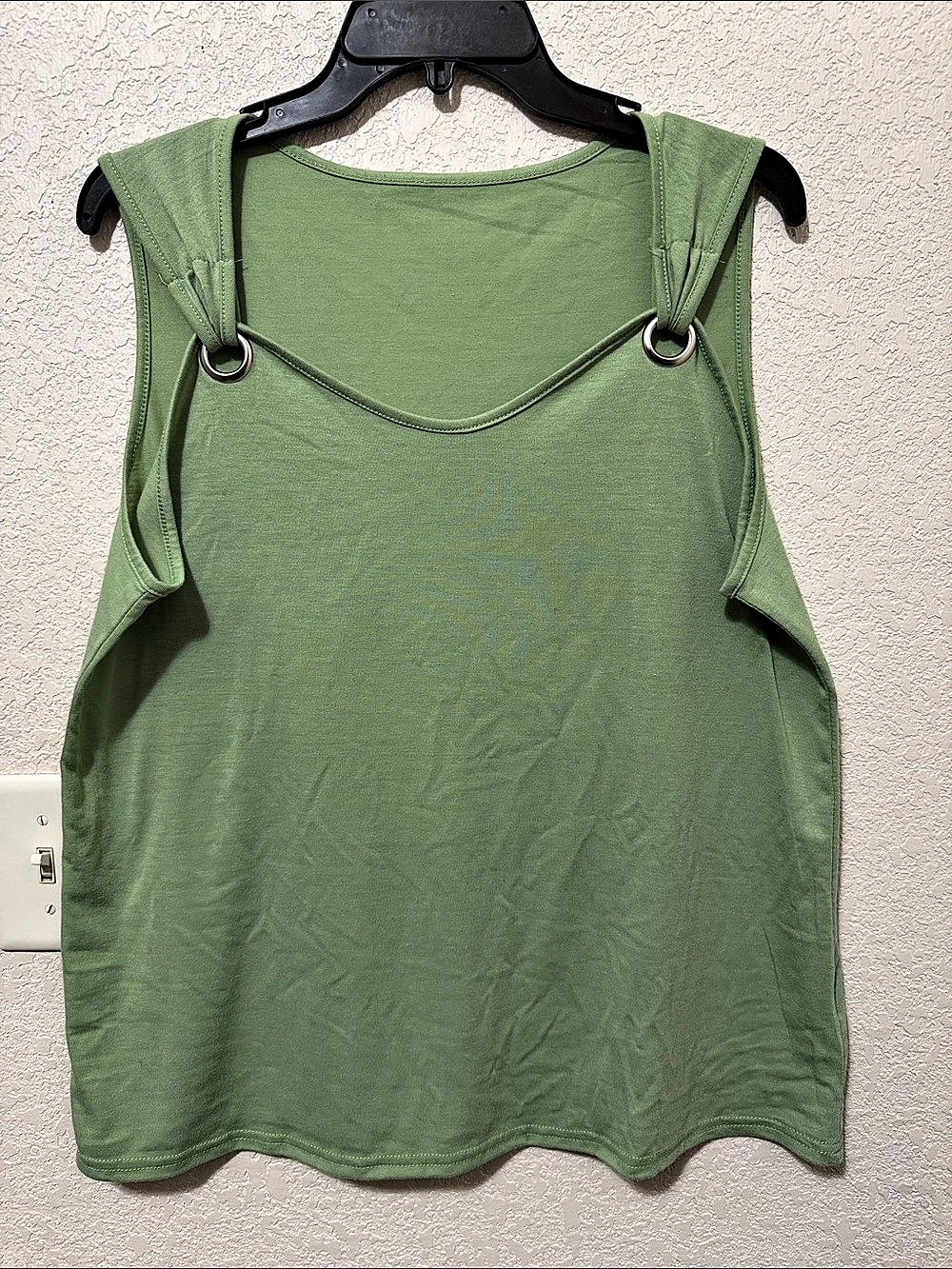 Green Strappy Tank Top Like New